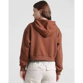 Brown ZipUp Hooded Sweatshirt
